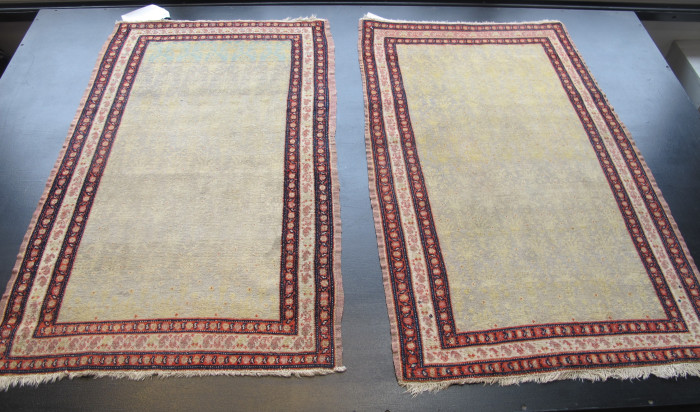 Pair Of Abstract Senneh Rugs